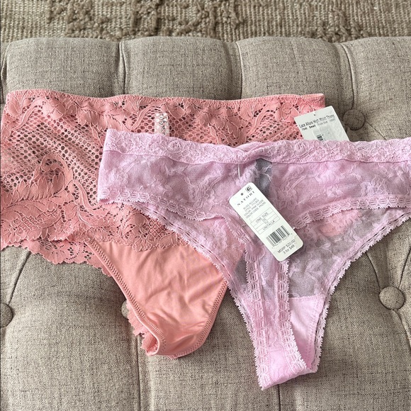 Natori Other - Natori & Le Mystere Lace Trim Panty Duo NEW
